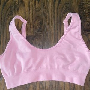 bo + tee baby pink sports bra